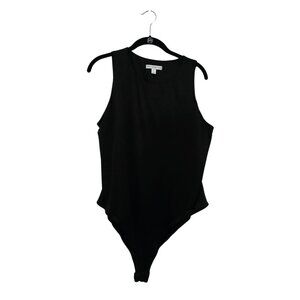 And Now This | Black Fitted Bodysuit XL | Basic Layering Piece